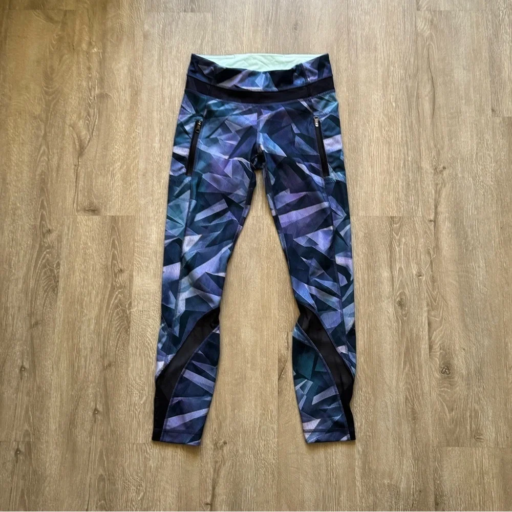 Lululemon Speed Crop In Pretty Prism Multi Black 4